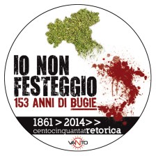 IO NON FESTEGGIO adesivo